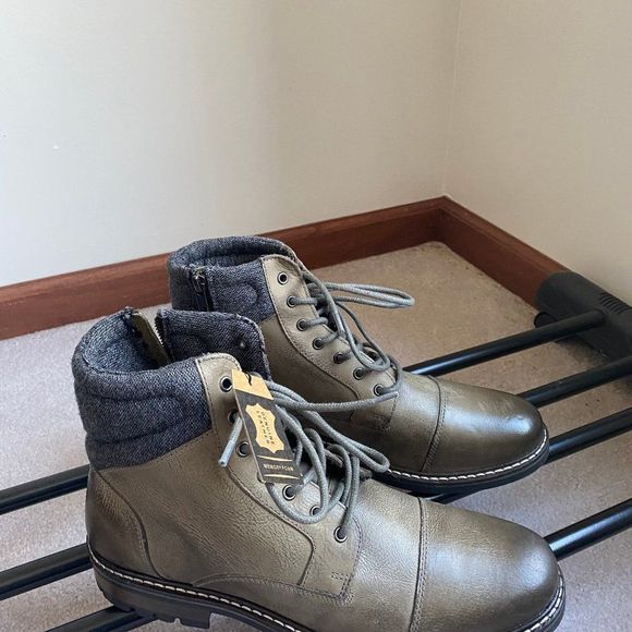 CREVO Men Avalonn Leather Boots - NEW NWT - Picture 7 of 10